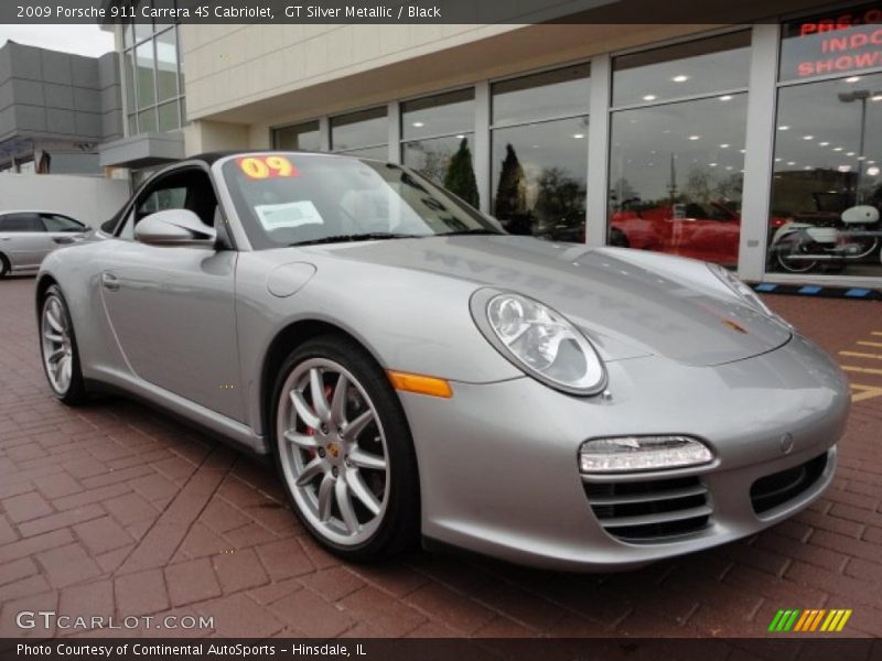 Front 3/4 View of 2009 911 Carrera 4S Cabriolet