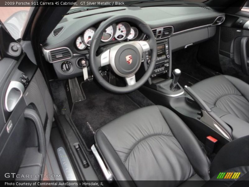 Black Interior - 2009 911 Carrera 4S Cabriolet 
