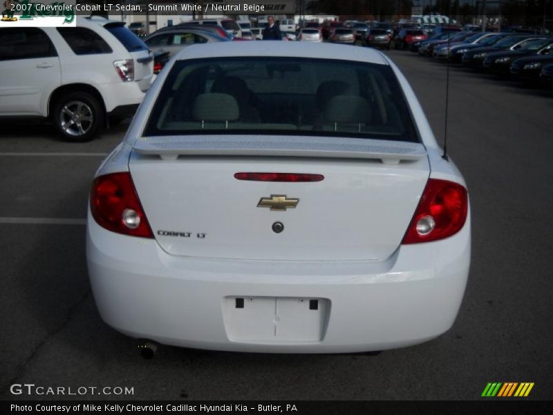 Summit White / Neutral Beige 2007 Chevrolet Cobalt LT Sedan