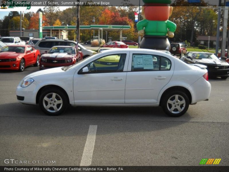 Summit White / Neutral Beige 2007 Chevrolet Cobalt LT Sedan
