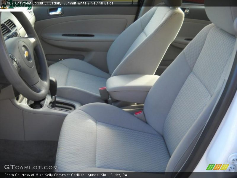 Summit White / Neutral Beige 2007 Chevrolet Cobalt LT Sedan
