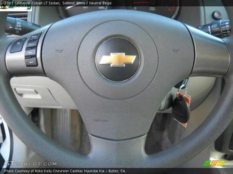 Summit White / Neutral Beige 2007 Chevrolet Cobalt LT Sedan