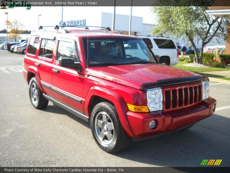 Inferno Red Pearl / Khaki 2006 Jeep Commander 4x4