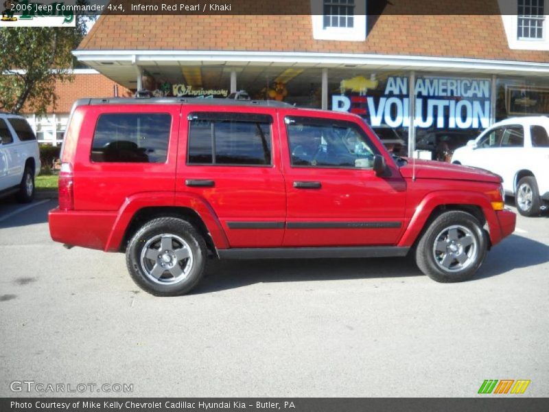 Inferno Red Pearl / Khaki 2006 Jeep Commander 4x4