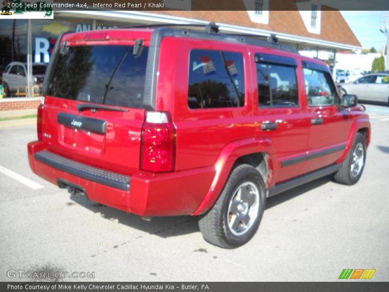 Inferno Red Pearl / Khaki 2006 Jeep Commander 4x4