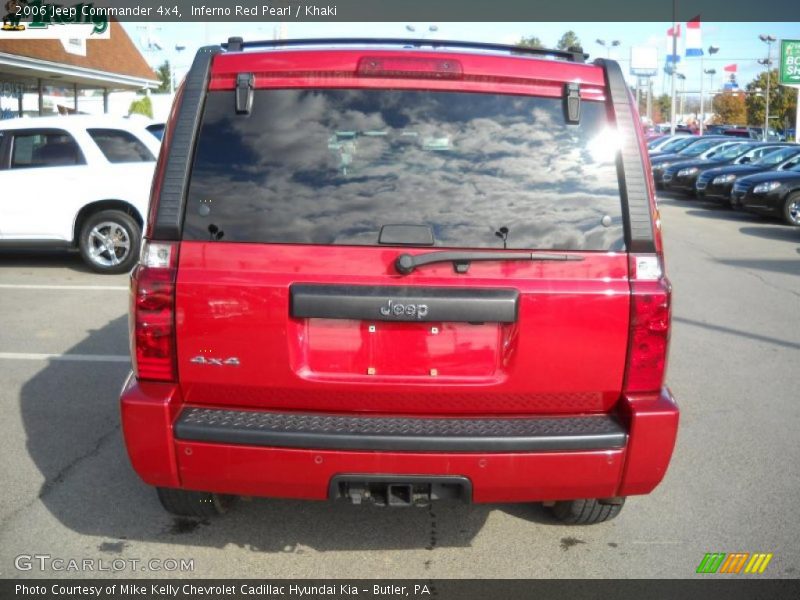 Inferno Red Pearl / Khaki 2006 Jeep Commander 4x4