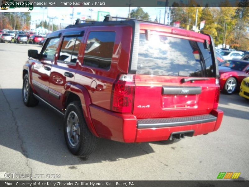 Inferno Red Pearl / Khaki 2006 Jeep Commander 4x4