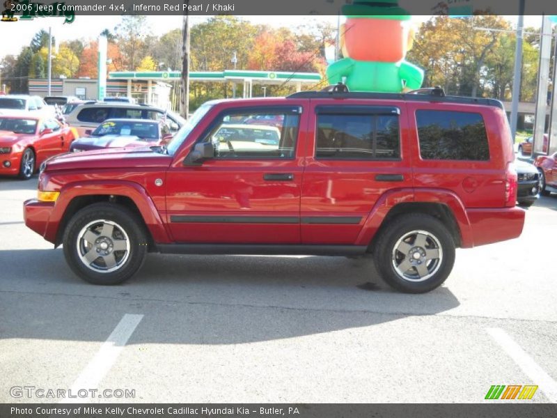 Inferno Red Pearl / Khaki 2006 Jeep Commander 4x4