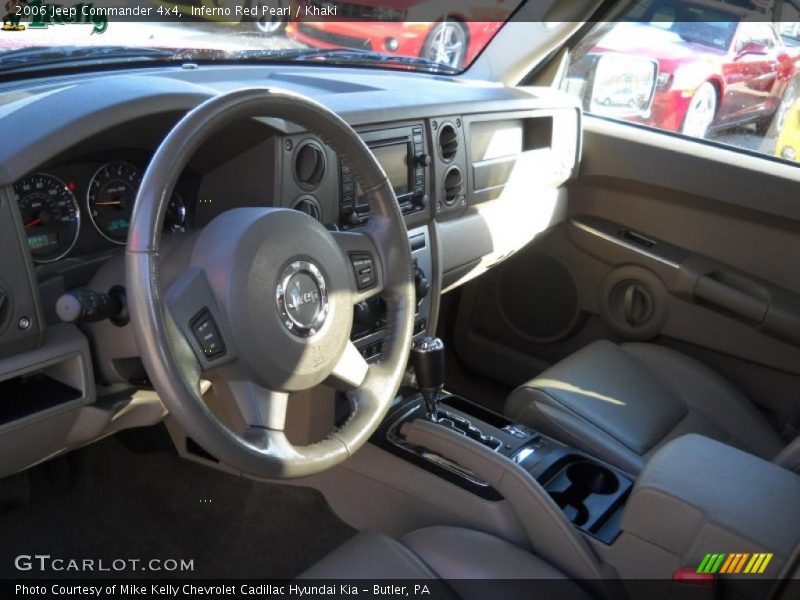 Inferno Red Pearl / Khaki 2006 Jeep Commander 4x4