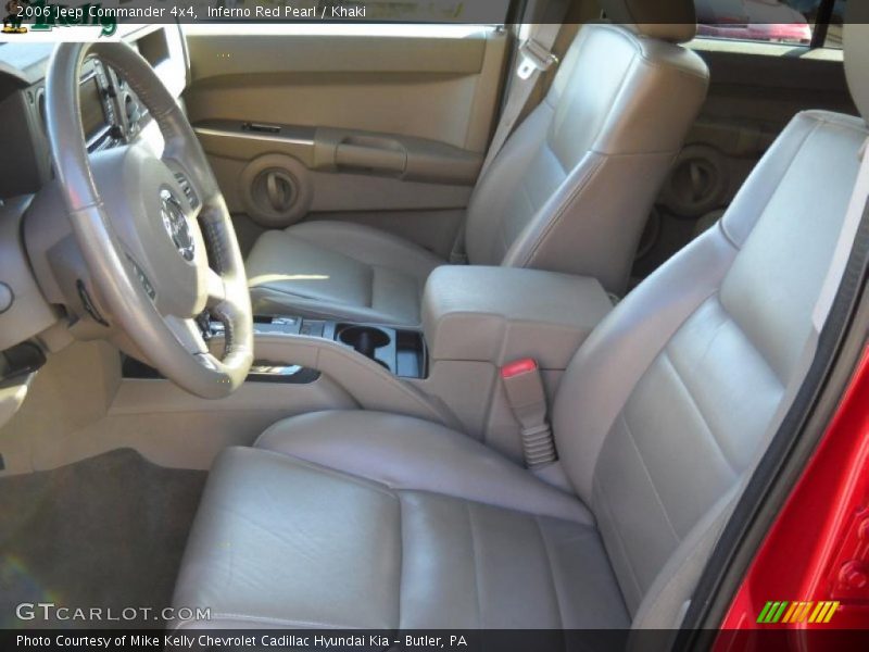 Inferno Red Pearl / Khaki 2006 Jeep Commander 4x4