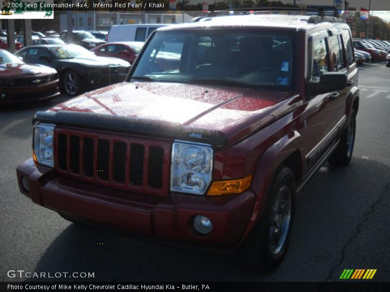 Inferno Red Pearl / Khaki 2006 Jeep Commander 4x4