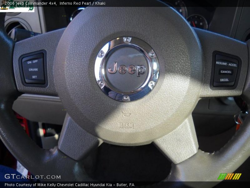 Inferno Red Pearl / Khaki 2006 Jeep Commander 4x4