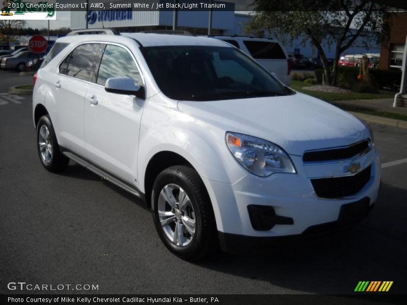 Summit White / Jet Black/Light Titanium 2010 Chevrolet Equinox LT AWD