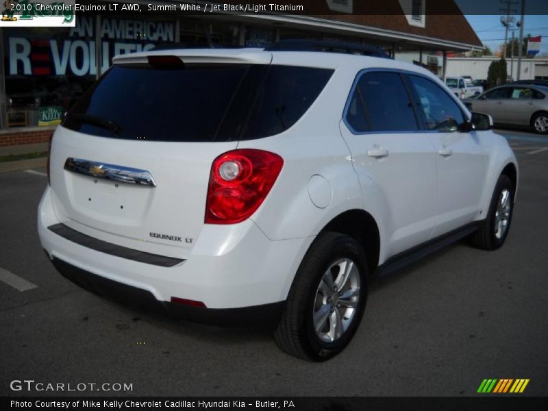 Summit White / Jet Black/Light Titanium 2010 Chevrolet Equinox LT AWD