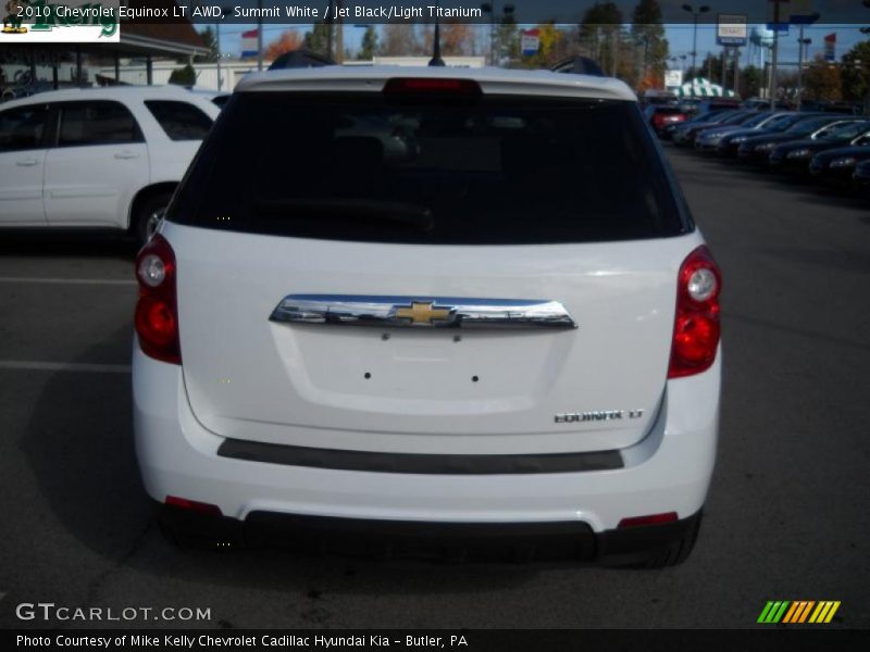 Summit White / Jet Black/Light Titanium 2010 Chevrolet Equinox LT AWD