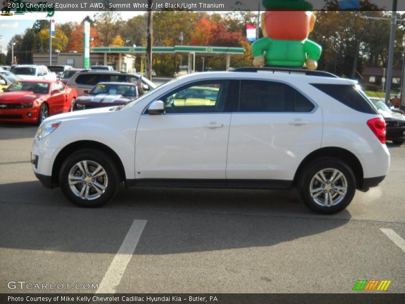 Summit White / Jet Black/Light Titanium 2010 Chevrolet Equinox LT AWD