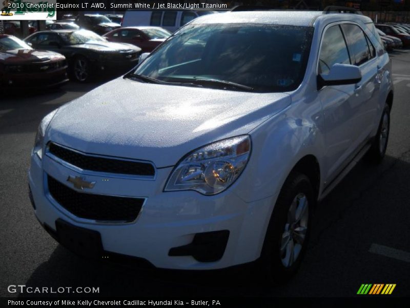 Summit White / Jet Black/Light Titanium 2010 Chevrolet Equinox LT AWD