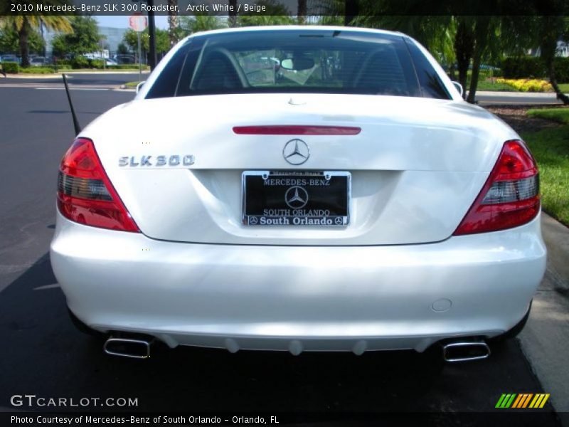Arctic White / Beige 2010 Mercedes-Benz SLK 300 Roadster