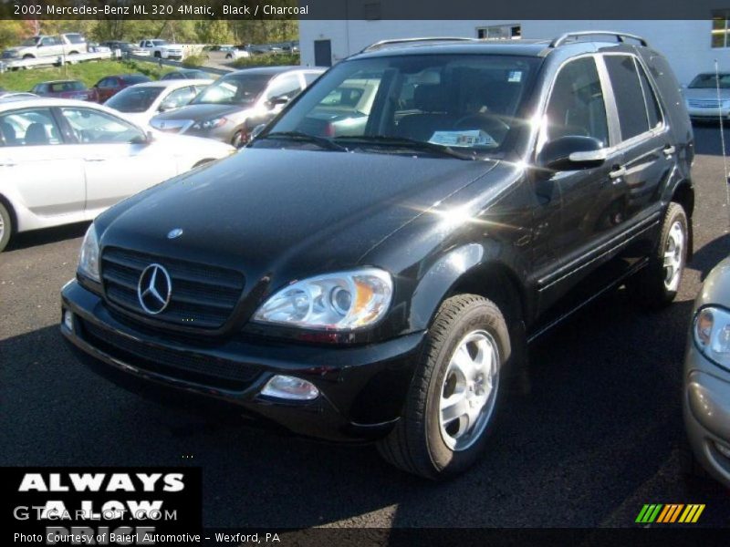 Black / Charcoal 2002 Mercedes-Benz ML 320 4Matic