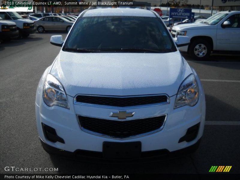 Summit White / Jet Black/Light Titanium 2010 Chevrolet Equinox LT AWD