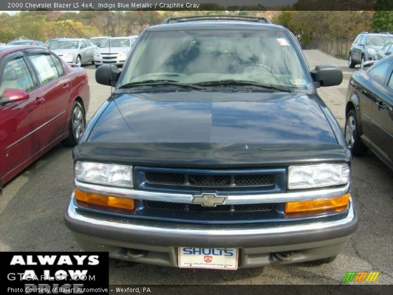 Indigo Blue Metallic / Graphite Gray 2000 Chevrolet Blazer LS 4x4