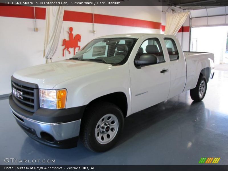 Summit White / Dark Titanium 2011 GMC Sierra 1500 Extended Cab