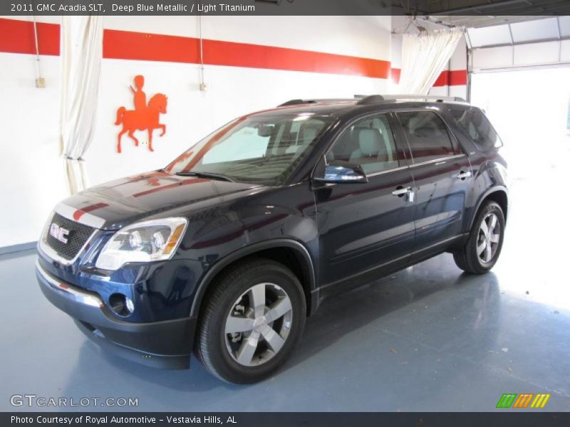 Deep Blue Metallic / Light Titanium 2011 GMC Acadia SLT