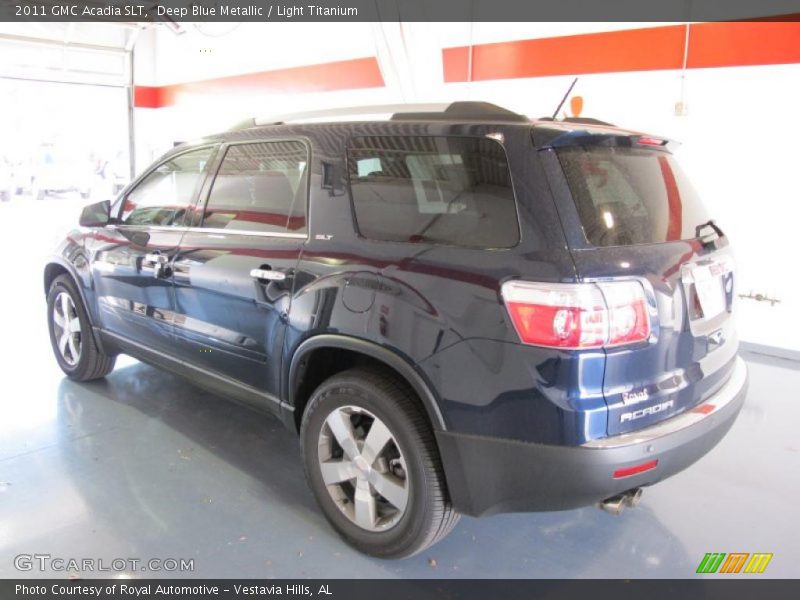 Deep Blue Metallic / Light Titanium 2011 GMC Acadia SLT