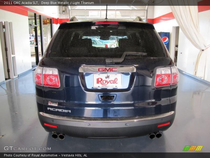Deep Blue Metallic / Light Titanium 2011 GMC Acadia SLT