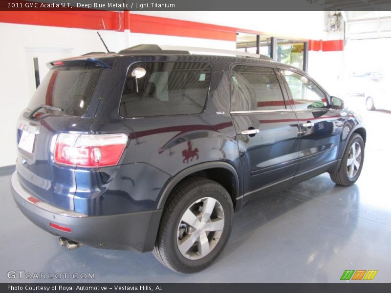 Deep Blue Metallic / Light Titanium 2011 GMC Acadia SLT