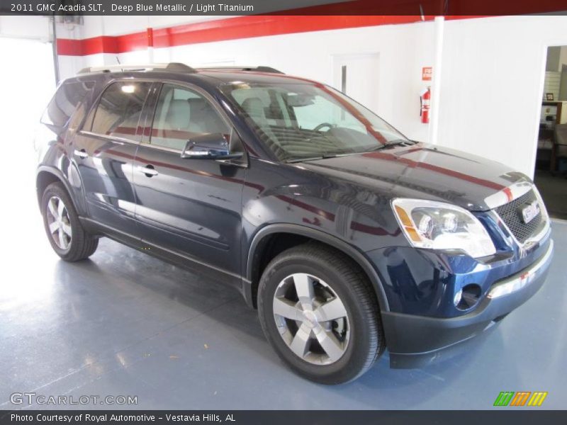 Deep Blue Metallic / Light Titanium 2011 GMC Acadia SLT