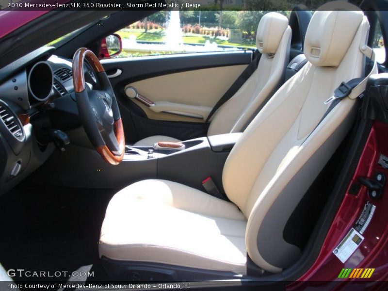  2010 SLK 350 Roadster Beige Interior