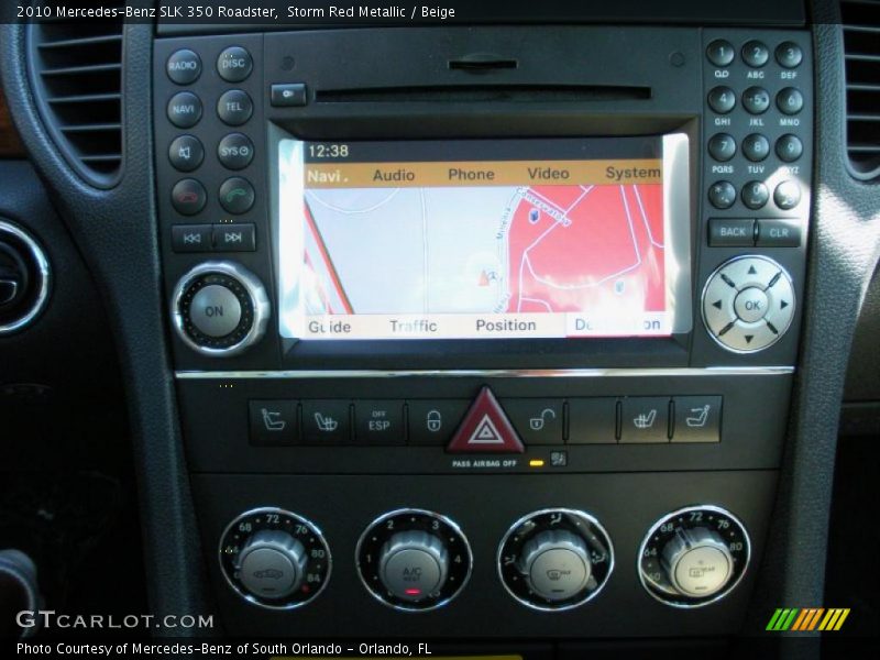 Navigation of 2010 SLK 350 Roadster