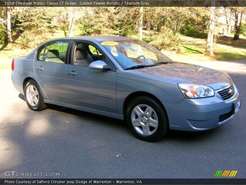 Golden Pewter Metallic / Titanium Gray 2008 Chevrolet Malibu Classic LT Sedan