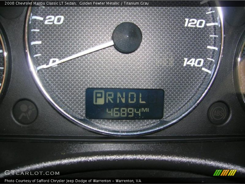 Golden Pewter Metallic / Titanium Gray 2008 Chevrolet Malibu Classic LT Sedan