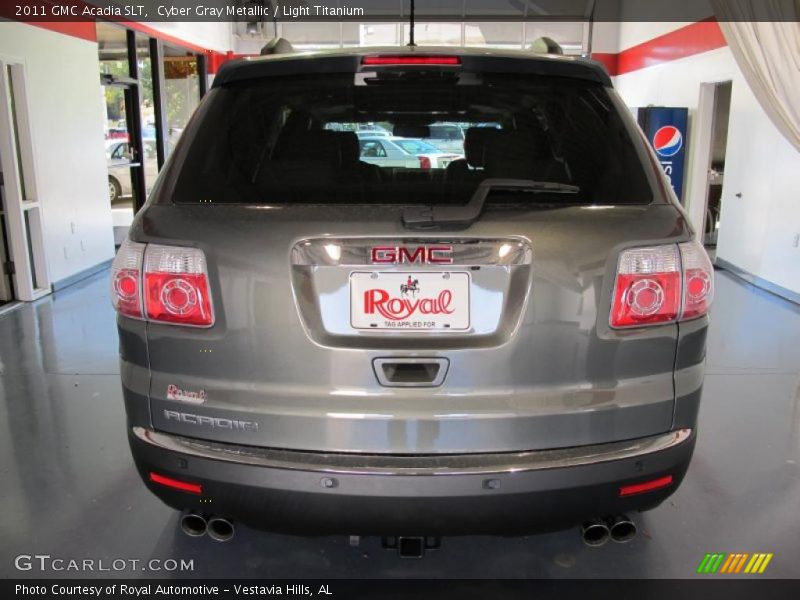 Cyber Gray Metallic / Light Titanium 2011 GMC Acadia SLT