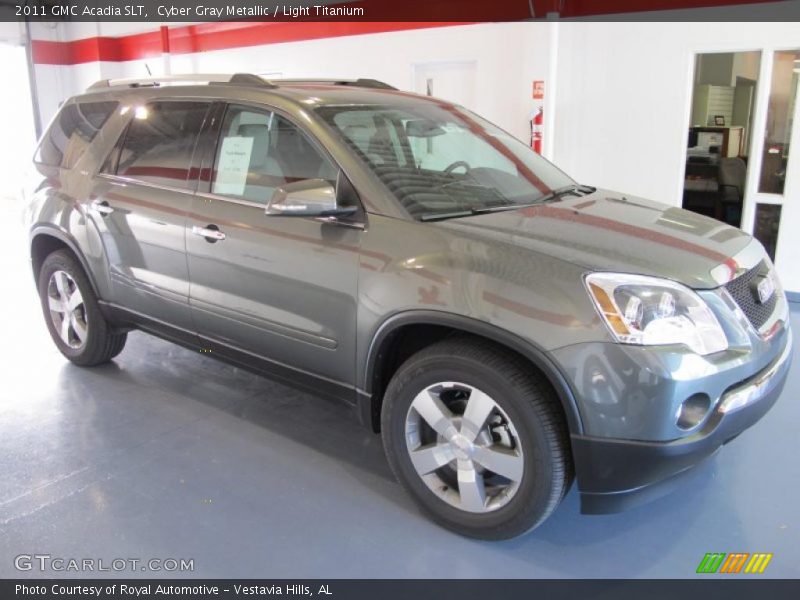 Cyber Gray Metallic / Light Titanium 2011 GMC Acadia SLT