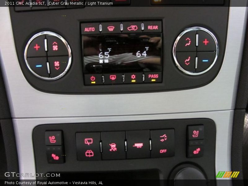Cyber Gray Metallic / Light Titanium 2011 GMC Acadia SLT