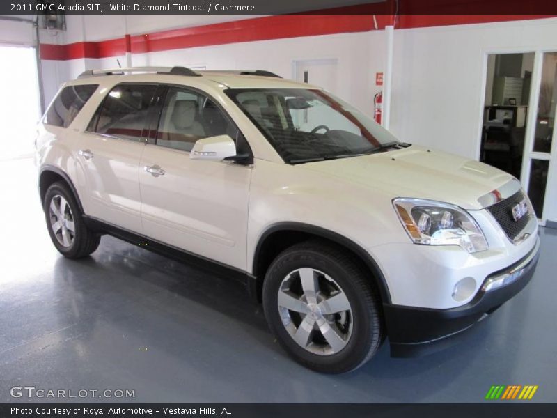 White Diamond Tintcoat / Cashmere 2011 GMC Acadia SLT