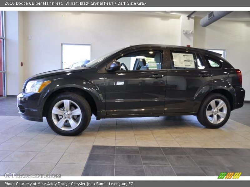 Brilliant Black Crystal Pearl / Dark Slate Gray 2010 Dodge Caliber Mainstreet