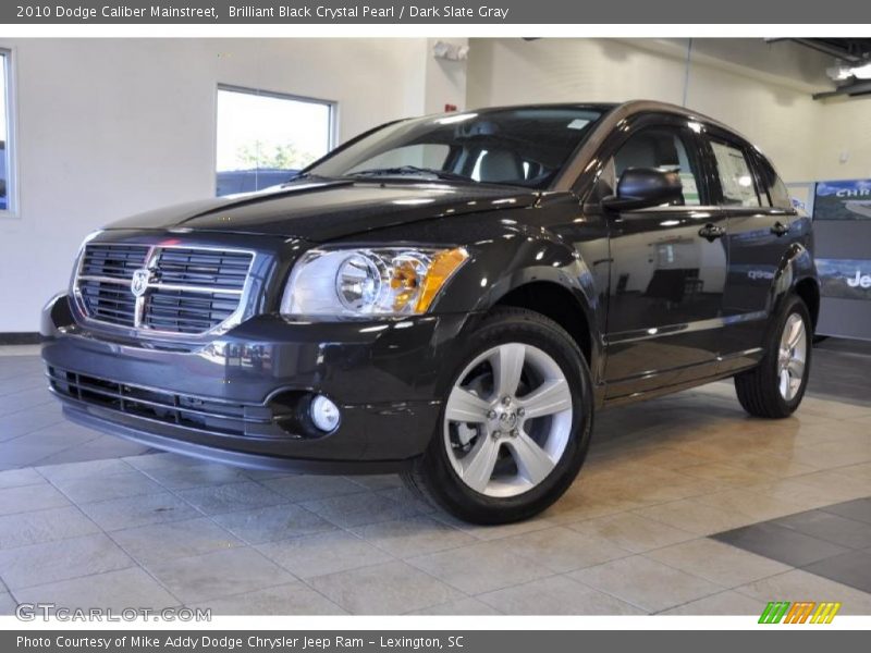 Brilliant Black Crystal Pearl / Dark Slate Gray 2010 Dodge Caliber Mainstreet