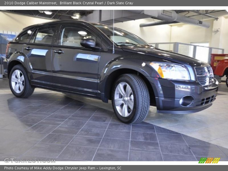 Brilliant Black Crystal Pearl / Dark Slate Gray 2010 Dodge Caliber Mainstreet