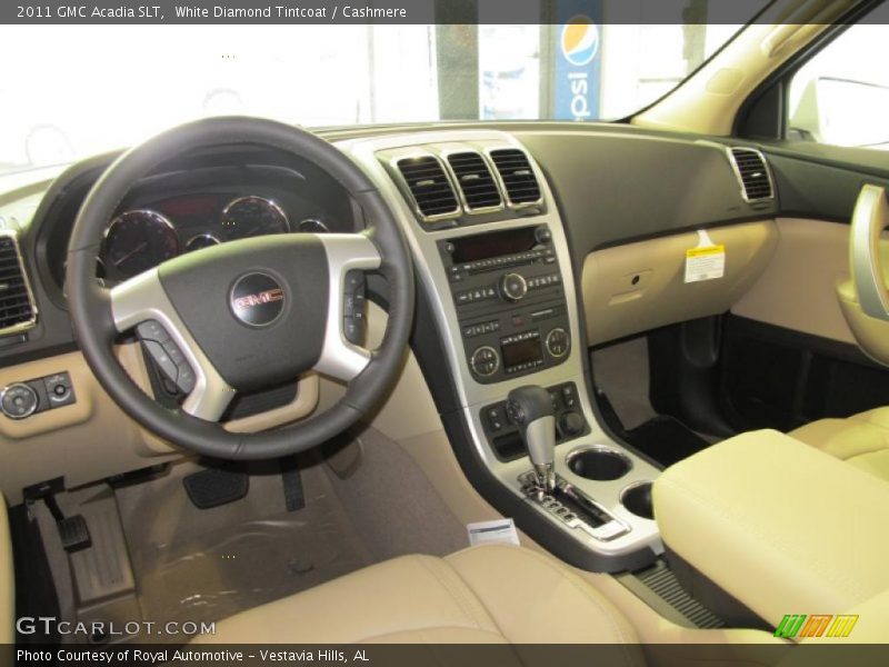 White Diamond Tintcoat / Cashmere 2011 GMC Acadia SLT
