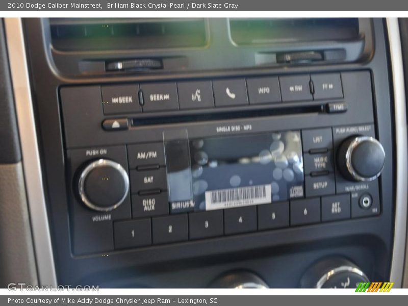 Brilliant Black Crystal Pearl / Dark Slate Gray 2010 Dodge Caliber Mainstreet