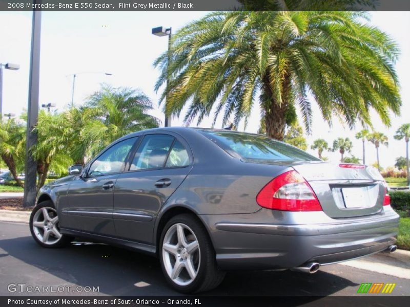 Flint Grey Metallic / Black 2008 Mercedes-Benz E 550 Sedan