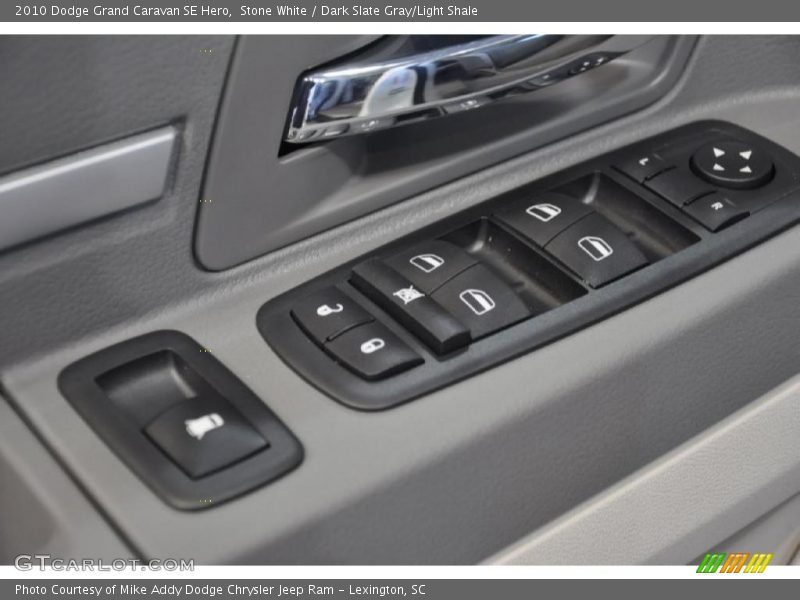 Stone White / Dark Slate Gray/Light Shale 2010 Dodge Grand Caravan SE Hero