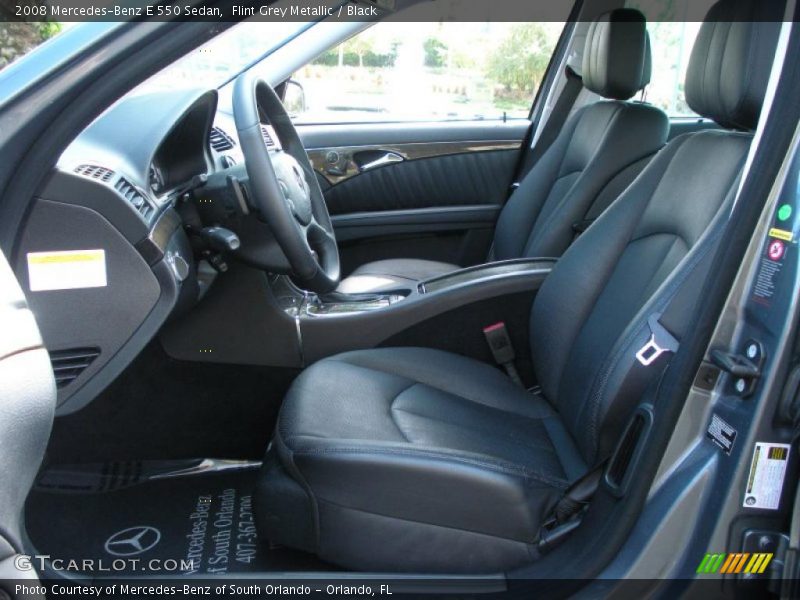  2008 E 550 Sedan Black Interior