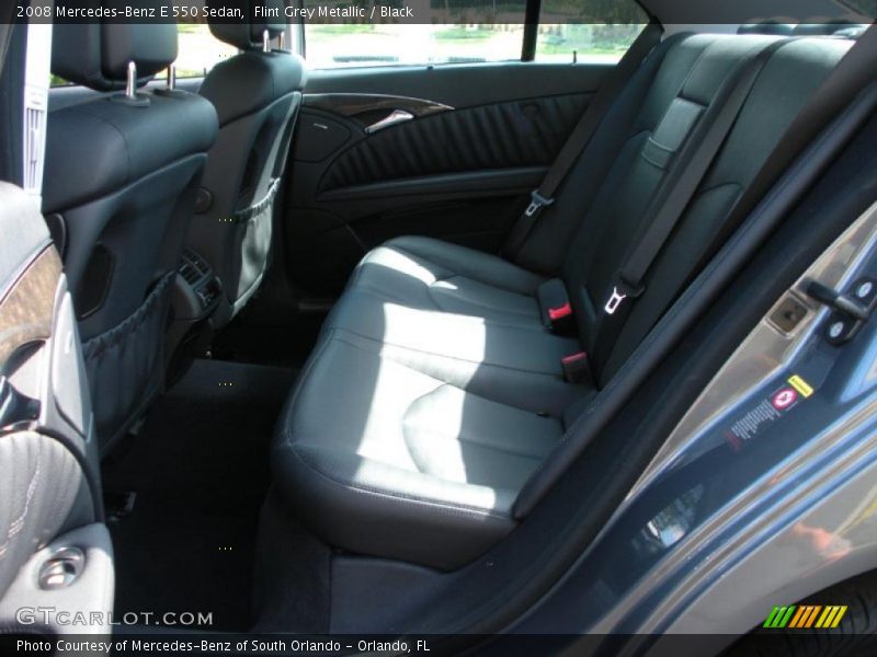 Flint Grey Metallic / Black 2008 Mercedes-Benz E 550 Sedan