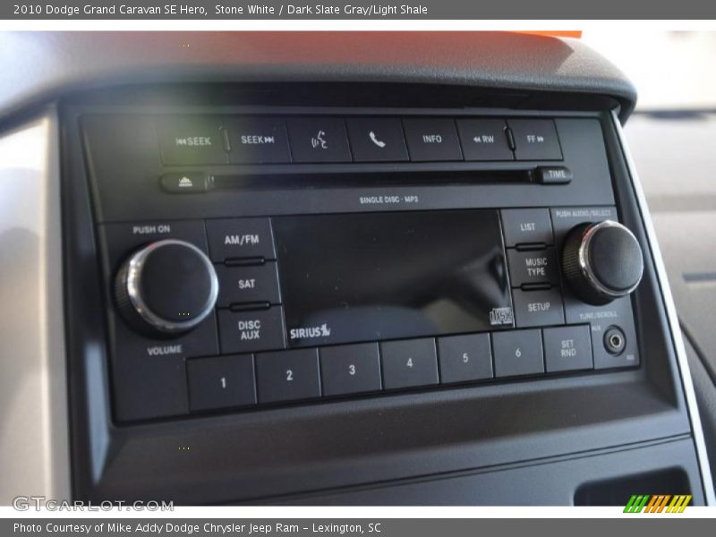 Stone White / Dark Slate Gray/Light Shale 2010 Dodge Grand Caravan SE Hero