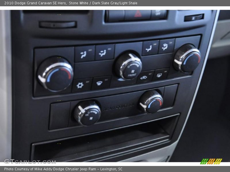 Stone White / Dark Slate Gray/Light Shale 2010 Dodge Grand Caravan SE Hero